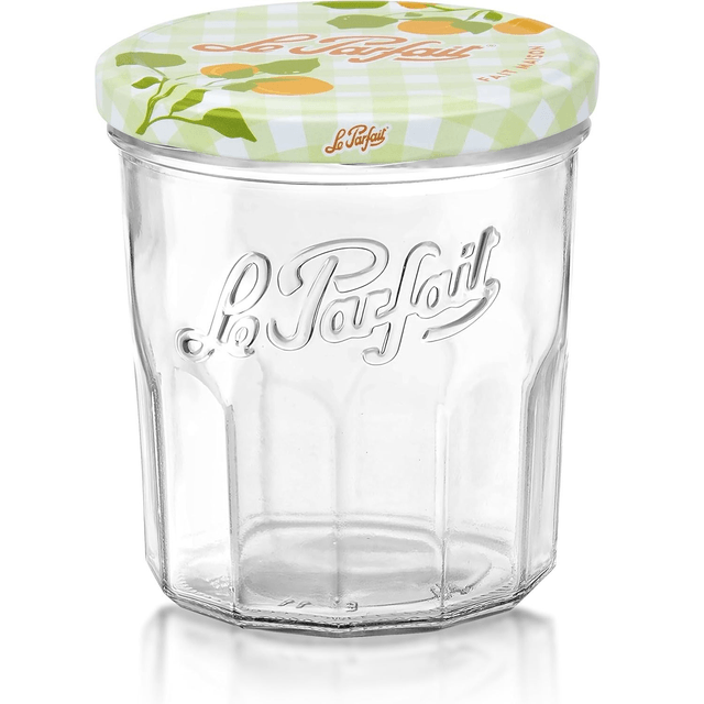 Le Parfait 6585009.0 Lot de 18 Confituriers Verre Transparent 25,5 x 15,5 x 19,1 cm