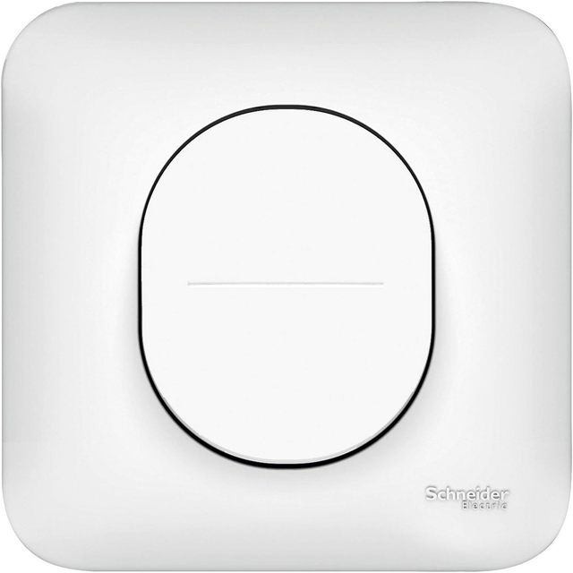 Schneider Electric S260206 Poussoir simple 10 ampères Ovalis complet 230 V