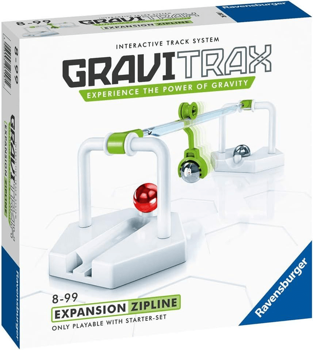 Ravensburger - GraviTrax - Bloc d'action Zipline / Tyrolienne - 26158 - Jeu de construction STEM - Extension pour circuits de billes créatifs