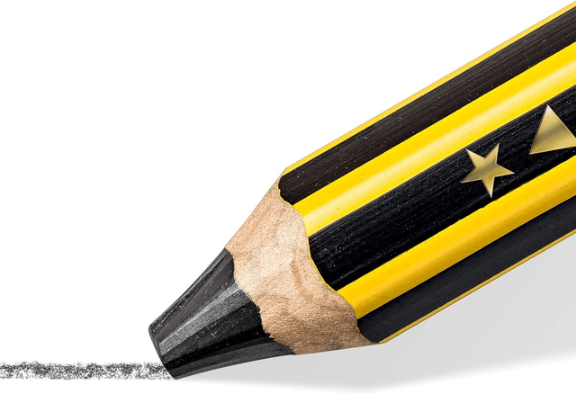 Staedtler Noris Junior, Crayon à papier gros module, Spécialement conçu pour les enfants, Étui carton avec 1 crayon à papier 2B