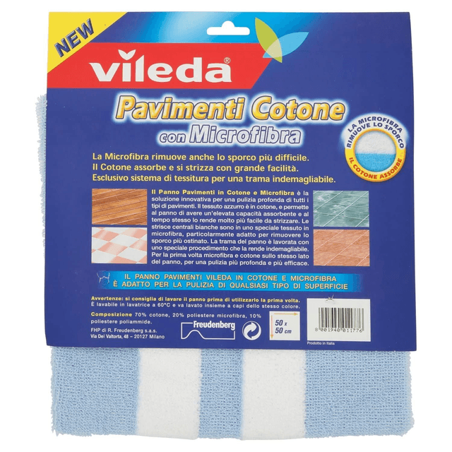 Vileda Chiffon pour sol en microfibre et coton