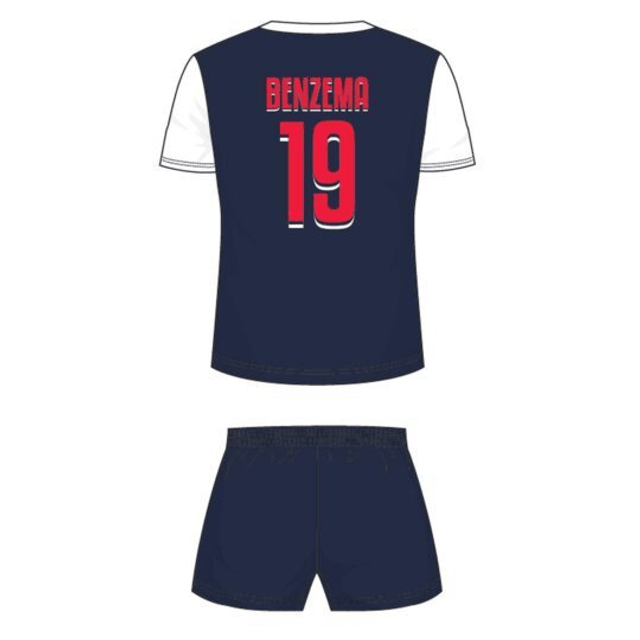Equipe de FRANCE de football Maillot Short Enfant Benzema FFF - Collection Officielle