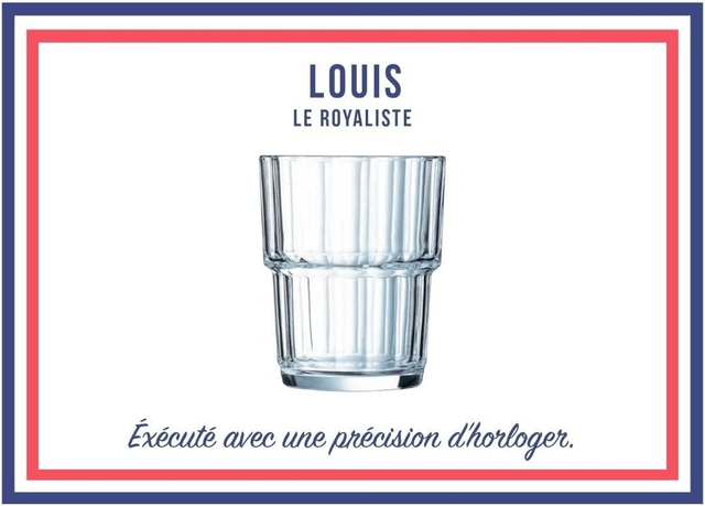  Verre Louis le royaliste 25 cl Le Verre Français