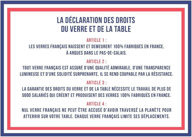 Verre Charlotte la républicaine 24 cl Le Verre Français