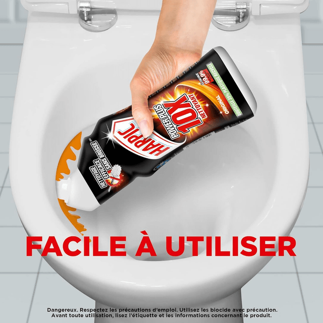Harpic Gel WC PowerPlus Original - nettoyant wc antibactérien - efficace sans brosse 750ml
