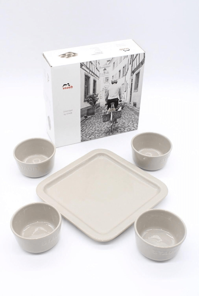 Staub® Lot de 4 bols à dessert en céramique - 21,5 cm x 21,5 cm