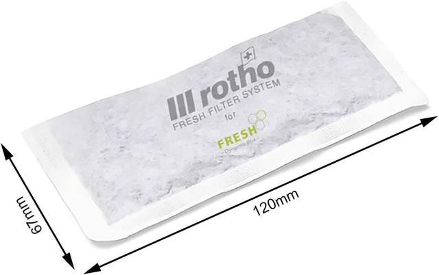 Rotho Fresh Jeu de 4 recharges Fresh Filter System, de nouveaux filtres, blanc, (12.0 x 6.7 x 4.2 cm)