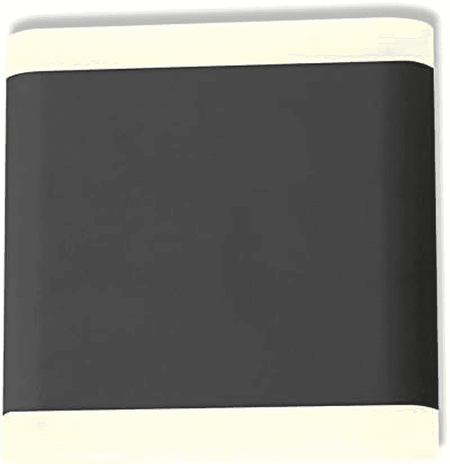 Applique murale LED 6W 530 LM 115mm carré 4000°K Gris Anthracite IP54, Aluminium/PC, 6 W, (H x L)-110 x 115 mm [Classe énergétique A+]