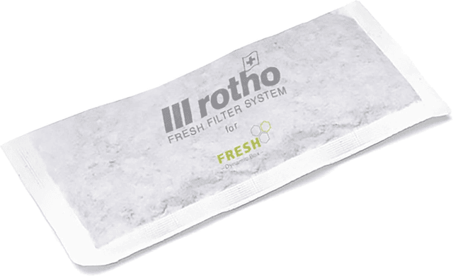 Rotho Fresh Jeu de 4 recharges Fresh Filter System, de nouveaux filtres, blanc, (12.0 x 6.7 x 4.2 cm)
